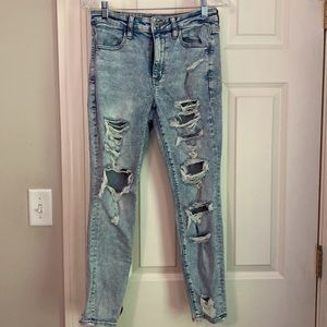 American Eagle, size 6, super high rise jeggings